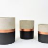 Vaso Cimento Preto e Cobre P - Image 2