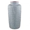 Vaso Cerâmica Rede Cinza Fosco G