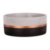 Cachepot Cimento Preto e Cobre P